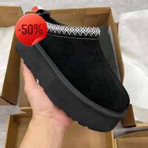 Kadın tazz terlikler Tasman kürk slaytlar klasik ultra mini platform botlu hardal tohumu slip-on les petites süet yün karışımı konfor kış tasarımcı booth3