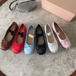 Ballettkleidschuhe Damen Satinschleife Komfort und Freizeit Loafer flach Paris Tanzschuh Damen Mädchen Urlaub Damen Stretch Ballerinas 35-40