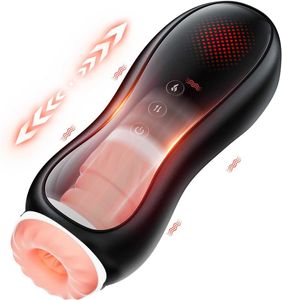 8 dispositivi maschili automatici spingono 10 giocattoli vibranti del sesso per adulti piacere sessuale maschile tazza da uomo macchina giocattolo del sesso maschile massaggio pocket cat