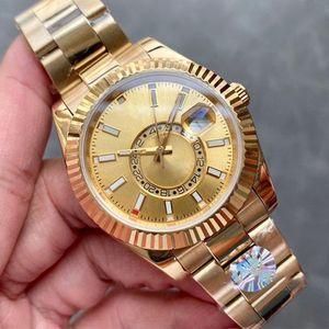 Mens Realoj Watches Steel Automatic Movement Sapphire Glass Talendar 40mm Reloj Watch Sky Sky Dweller Wristlatches Wristwatches Montre Luxury Watch