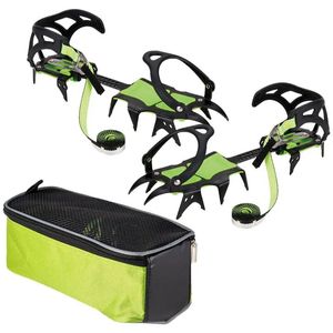 Ice Axes Climbing Crampons HighDensity Manganese Steel Outdoor Ski 14 Teeth For Snow Hiking And 231005