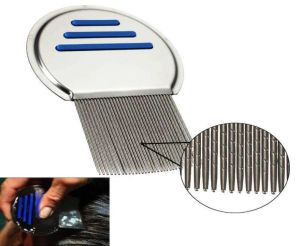 Stainless Steel Terminator Lice Comb Nit Kids Hair Rid Headlice Super Density Teeth Remove Nits Comb Metal Brushes Hair 3233620 ZZ