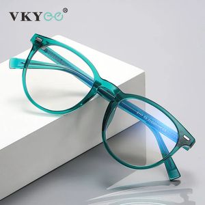 Armação de óculos Vicky unissex retro redondo miopia prescrição óculos de leitura feminino anti luz azul bloqueando óculos ópticos quadro masculino pfd2117 231005