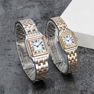 Fashion couple watches are made of high quality imported stainless steel quartz ladies elegant noble diamond table 50 meters water242n