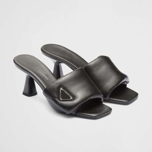 Sukienka buty miękkie wyściełane sandały nappa slajdy sandały dhinstone luksus projektanci damski platforma obcasowa buty