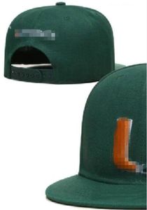 2023 All Team Fan's USA College Baseball Adjustable Hurricanes Hat On Field Mix Order Size Closed Flat Bill Base Ball Snapback Caps Bone Chapeau a1