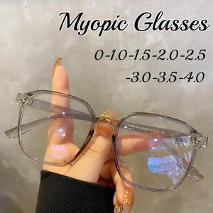 Солнцезащитные очки, винтажные очки для близорукости, квадратная оправа, очки для близорукости, сверхлегкие оптические очки с защитой от синего света, очки для ухода за зрением