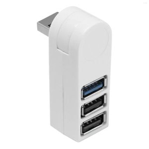 Mini Rotatable USB3.0 Hub Multifunktionell dataöverföring Hög hastighet 3 Port för PC Laptop USB 2.0 Portable Adapter Universal