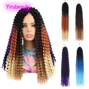 Gancho sujo trança africano senhoras dedo extensão do cabelo sintético preto crochê produto de cabelo 18 polegada 1b # bug # 613 # vermelho paixão torção