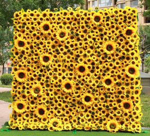 Fiori artificiali Panno fondo girasole parete sfondo matrimonio decorazione parete oggetti di scena di nozze