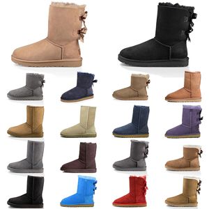Ugges tasarımcı ayakkabıları tazz terlik kış kabarık kar botları mini kadınlar Avustralya platformu boot kürk terlik ayak bileği yün ayakkabıları koyun derisi gerçek deri klasik patik