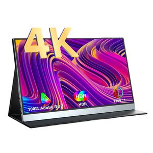 CDISPLAY 15.6 4KポータブルモニターDEX UHD 3840 2160 USB互換性のあるゲームPC外部ディスプレイIPS画面100％SRGB