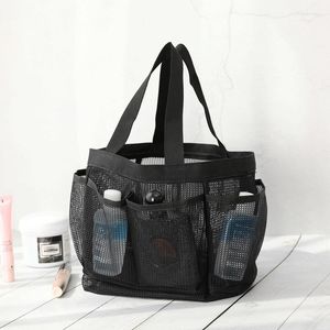 Sacos cosméticos 1 pc mulheres viagem grande saco caso capacidade preto maquiagem malha higiênico homens lavagem organizador bolsa portátil