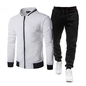 Męskie dresy męskie zestaw dresowy bluzka poliestrowa 2021 Spring Sporting Polece Pants Casual Sports Suit SportsW245V