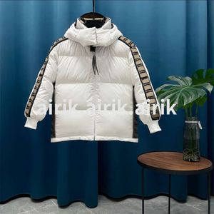 Men's Designer Jacket Winter Warm Windproof Down Jacket Shiny Matte Material S-XL Asian Size Couple Models New Clothing The Hat Is Removable