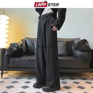 Tute da donna Pagliaccetti LAPPSTER Moda coreana Pantaloni larghi da jogging Pantaloni 2023 Tuta nera oversize giapponese Pantaloni sportivi Harajuku Pantaloni larghi casual L231005