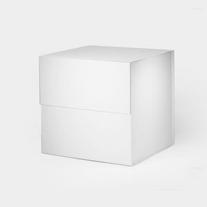 Papel de Presente Geotobox 33x33x33cm | o luxo do cubo A4 de 13x13x13in anunciou caixas de cesta que empacotam com tampa magnética