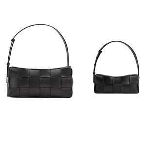 ブリックカセットデザイナーラグジュアリークロスボディバッグトートショルダーバッグ女性本物のレザージッパー財布ファッションホーボー枕バッグ