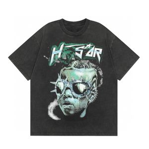 T-shirt da uomo firmata T-shirt Hellstar The Future T-shirt a maniche corte Lavata nera da uomo donna T-shirt corta da uomo T-shirt da uomo Hip Hop street top