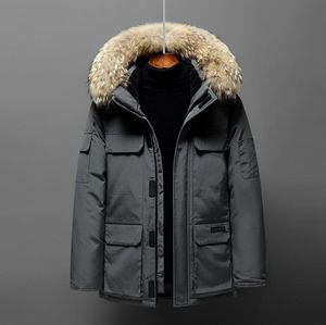 Designer Puffer Jackets Uomo Vera pelliccia di coyote Outdoor Wyndham Giacca a vento Jassen Capispalla con cappuccio Fourrure Manteau Piumino Cappotto Hiver Parka Doudoune