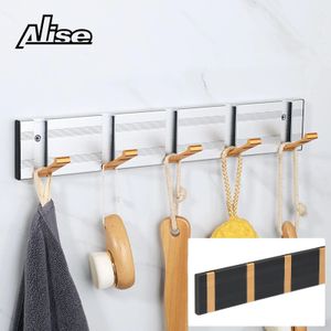 Towel Racks Folding Towel Hanger Wall Hook Hidden Robe Towel Coat Hook stainless steel Hook for Home Kitchen Bathroom Matte Black Gold 230926