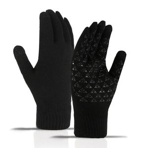 Luvas de ciclismo inverno masculino e feminino malha touchscreen toque quente antiderrapante para adultos 231005