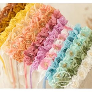 Accessori per capelli Baby Pography Puntelli Bud Silk Hairband Bebe Fascia per capelli Ragazza infantile Copricapo da tiro per Studio 231008