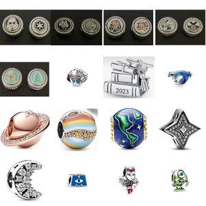 Ny 2023 100% 925 Sterling Silver High Quality Pretty Zircon Charm Bead Fit European Women Luxury Original Fashion Jewelry Gift 8