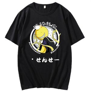 Camisetas para hombres Hombres Moda Vintage Camiseta Japón Asesinato Aula Korosensei Anime Patrón Manga corta Top Mujer Bla239h