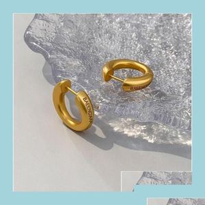 Biżuteria Hoop Hie Designer B Biżuter Kolczyki Klasyczne styl mody Studs Gold Splated Drop Perm Dhtrn, imprezy DHM2S