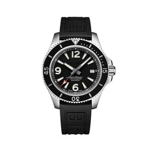 u1 luxury new mens watch Ocean Rotatable Bezel Black Blue Rubber Stainless Sapphire Glass自動機械ムーブメントWATC3049