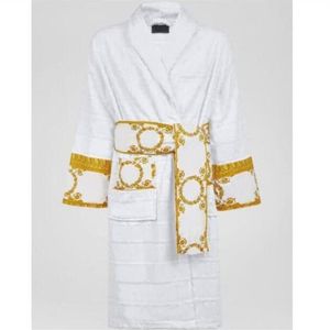 Marca designer sleepwear vestidos roupões de banho unissex 100% algodão noite robe boa qualidade robe luxo respirável elegante feminino clot279s