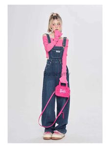 Women's Jumpsuits Rompers Vintage Denim Overalls Women Summer 2023 Korean Style Pants Loose Wide Leg Jumpsuits Tide Casual All Match Women JeansL231005