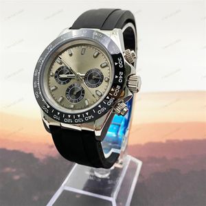 AAA Automatisk handledsur Rostfritt stål Lysande klockor för män Mekaniska armbandsur 41mm Folding Buckle Hardlex Montre Wat2908