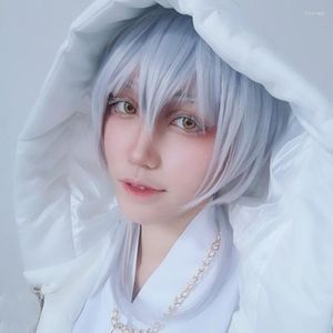 Parti Malzemeleri Tsurumaru Kuninaga Şerit Peruk Oyunu Anime Touken Ranbu Online Psiko-Pass Makishima Shougo Isı Dayanıklı Cosplay Cap