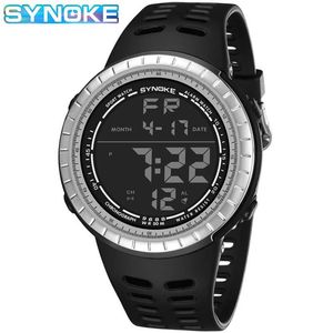 Luxury Men's Digital Watch Simple Big Screen Watches Mens Waterproof Led Military Sport for Men Relogio Masculino Armtwatche323r
