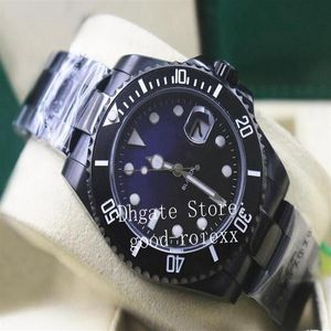 7 style Men's Watch Men Watches Automatic Asia 2813 Movement Pink Black Pvd Blaken Date Ceramic Bezel Sapphire Crystal Sport 2707