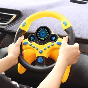 Intelligence toys Eletric Simulation Steering Wheel Toy with Light Sound Baby Kids Musical Educational Copilot Stroller Steering Wheel Vocal Toys 230928