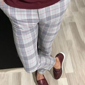 Män avslappnade mager byxor affärsformellt parti tuxedo slacks byxor254p