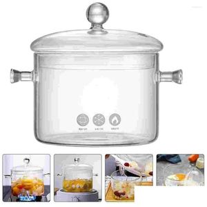 Tigelas Tigelas Potenciômetros Potenciômetros Limpar Panela Ensopado Sopa Fogão Cozinha Macarrão Resistente Er Panelas Macarrão Fogão Instant Home Home Ga Dh7Yu