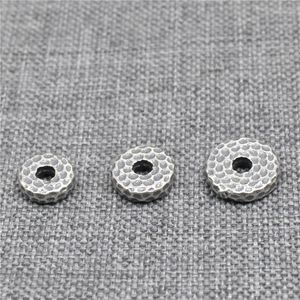 Loose Gemstones 8pcs Of 925 Sterling Silver Round Bird Nest Design Concave Beads For Bracelet Necklace 6mm 7mm 8mm