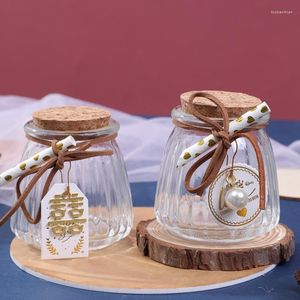 Prezent Glass Bottle Candy Box Packagig Wedding Party Baby Shower Gość Favors pamiątki ciasteczka budyń