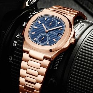 Top Didun New Sport Business Stali Stal Stael Watches Luxury Marka Mężczyźni moda nautilus kwarcowy zegarek