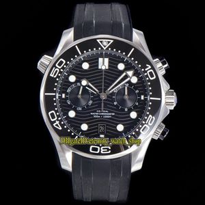 Eternity Stopwatch Watches OMF Najnowsze 9900 Chronograph Automatyczna czarna szałka ceramiczna 44 mm męska nurka 300m 210 32 44 51 269I
