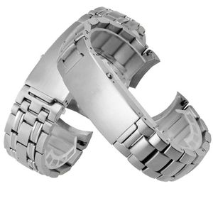 Bandas de relógio pulseira de aço inoxidável sólido 20mm substituição pulseira de aço acessórios masculinos para omega 007 cj191225289h