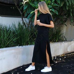 Casual Dresses Spring Maxi Dress Women Summer Clothes For Party Sexig Vintage Bandage Sticked Boho Black Long Plus Size Vestido296q