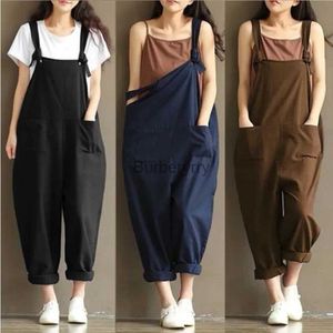 Kadın Tulumları Yükselen Sıcak Moda Kadın Kızlar Gevşek Katı Tulum Kayışı Dungaree Harem Pantolonlar Bayanlar Genel Pantolon Günlük Playsuits Artı Boyut M-3XLL231005