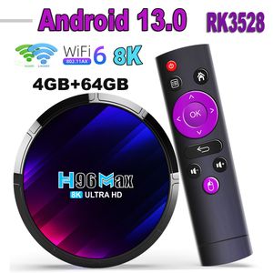 H96 MAX RK3528 Android 13.0 TV -låda 4GB 32GB 64GB 2GB 16GB ROCKCHIP 4K 8K 2.4G 5G WIFI6 BT4.0 Media Player