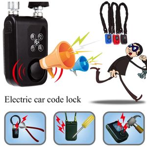 Cykellås Lösenord Anti-stöld Bluetooth Smart Bike Lock Wireless Remote Control Portable Bicycle Cycling Security Alarm For Door Outdoor 231005