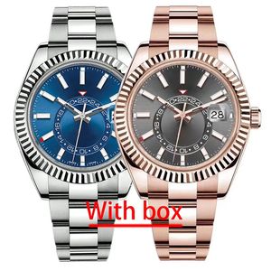 Mens Sky Watches Dweller Navy Automatic Movement Sapphire Calendar 40mm Watch Stainless band Montre De Luxe watch green dial waterproof Wristwatches with box
